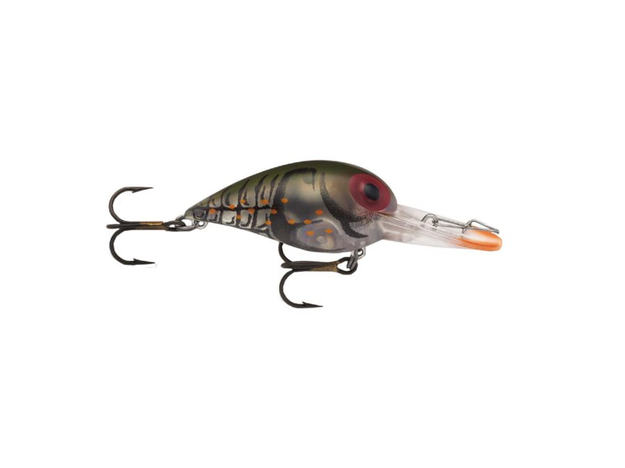 Original Wiggle Wart Lure – 2″ Length, 7′-14′ Depth, Number 4 Hook, Phantom Green Crayfish, Per 1