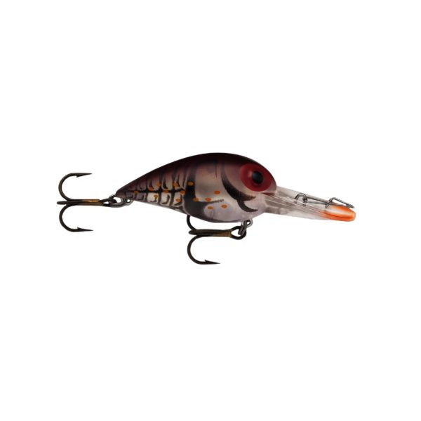 Original Wiggle Wart Lure – 2″ Length, 7′-14′ Depth, Number 4 Hook, Phantom Brown Crayfish, Per 1