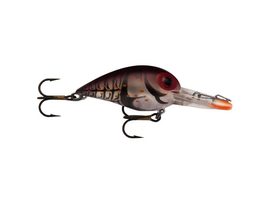 Original Wiggle Wart Lure – 2″ Length, 7′-14′ Depth, Number 4 Hook, Phantom Brown Crayfish, Per 1
