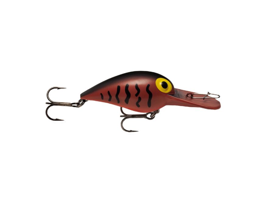 Original Wiggle Wart Lure – 2″ Length, 7′-14′ Depth, Number 4 Hook, Brown Crawfish, Per 1