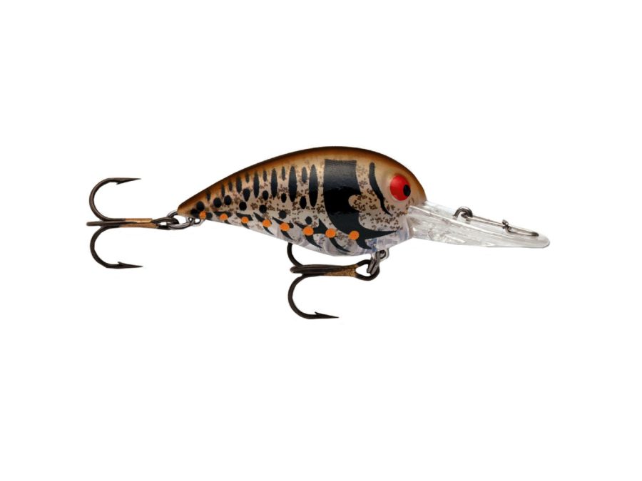 Original Wiggle Wart Lure – 2″ Length, 7′-14′ Depth, Number 4 Hook, Molting Craw, Per 1