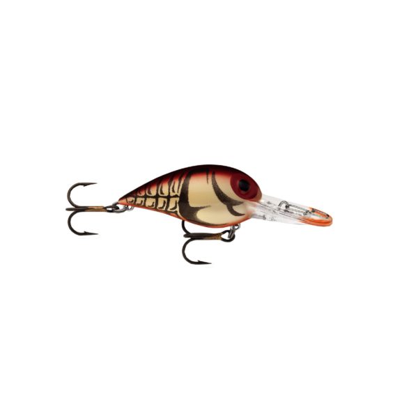 Original Wiggle Wart Lure – 2″ Length, 7′-14′ Depth, Number 4 Hook, Naturistic Brown Crayfish, Per 1
