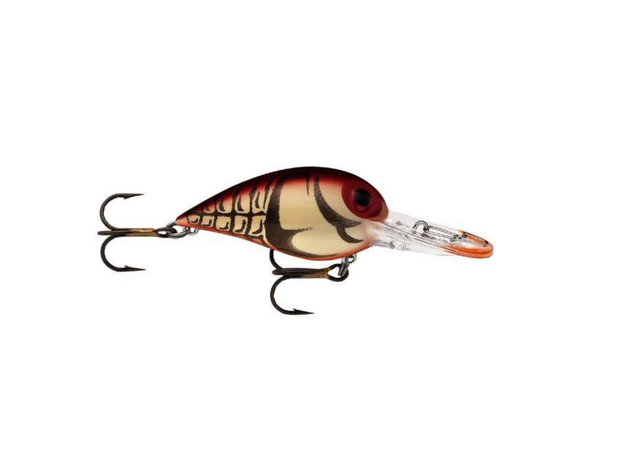 Original Wiggle Wart Lure – 2″ Length, 7′-14′ Depth, Number 4 Hook, Naturistic Brown Crayfish, Per 1