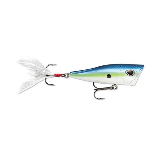 Arashi Cover Pop Hard Bait Lure – Size 08, Topwater, 3 1-8″ Length, #2 Hook, 1-2 oz, Blue Shad, Package of 1