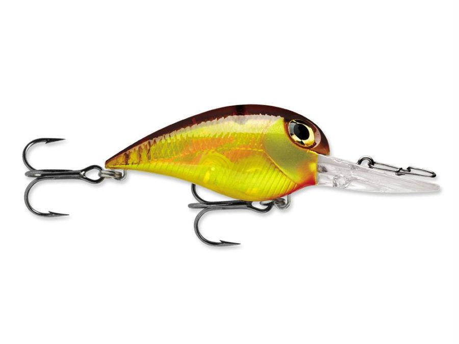 Wiggle Wart MadFlash Hard Bait Lure – 2″ Length, #6 Hook, 3-8 oz, 7′-18′, Honey Mustard, Per 1