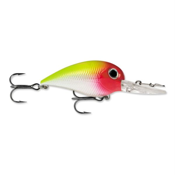 Wiggle Wart MadFlash Hard Bait Lure – 2″ Length, #6 Hook, 3-8 oz, 7′-18′, Chrome Clown, Per 1