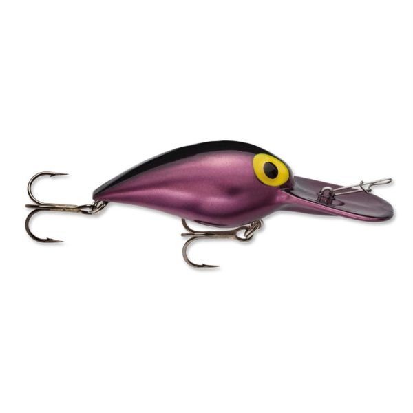 Original Wiggle Wart Lure – 2″ Length, #4 Hook, 3-8 oz, 7′-18′ Depth, Metallic Purple-Black Back, Per 1