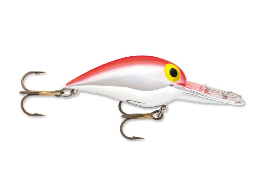 Original Wiggle Wart Lure – 2″ Length, #4 Hook, 3-8 oz, 7′-18′ Depth, Silver-Fluorescent Red Back, Per 1
