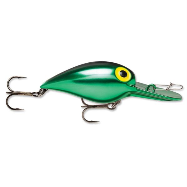 Original Wiggle Wart Lure – 2″ Length, #4 Hook, 3-8 oz, 7′-18′ Depth, Metallic Green-Black Back, Per 1