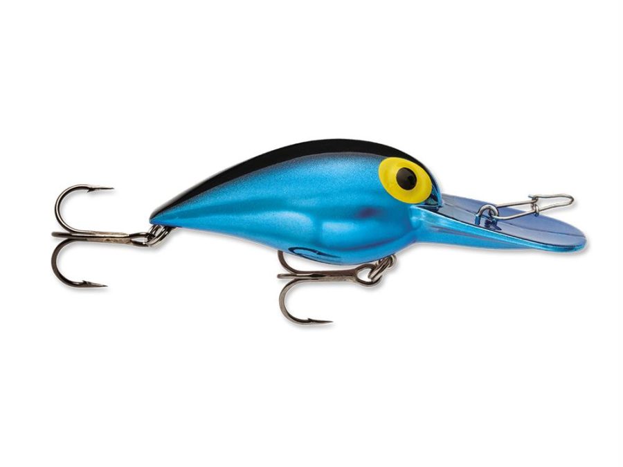 Original Wiggle Wart Lure – 2″ Length, #4 Hook, 3-8 oz, 7′-18′ Depth, Metallic Blue-Black Back, Per 1