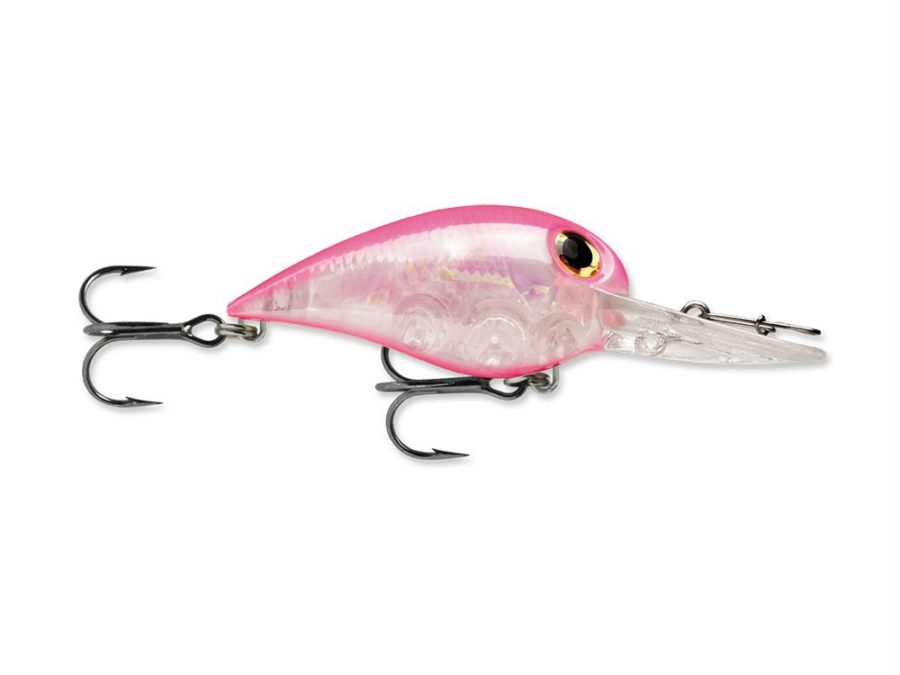 Wiggle Wart MadFlash Hard Bait Lure – 2″ Length, #6 Hook, 3-8 oz, 7′-18′, Fluorescent Pink Flash, Per 1