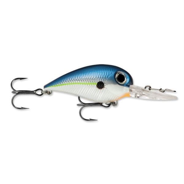 Wiggle Wart MadFlash Hard Bait Lure – 2″ Length, #6 Hook, 3-8 oz, 7′-18′, Blue Steel Shad, Per 1