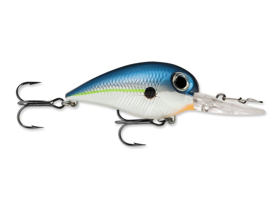 Wiggle Wart MadFlash Hard Bait Lure – 2″ Length, #6 Hook, 3-8 oz, 7′-18′, Blue Steel Shad, Per 1