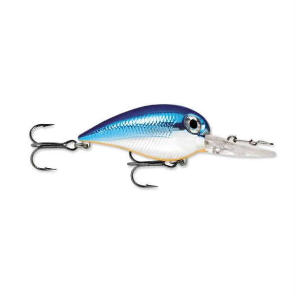 Wiggle Wart MadFlash Hard Bait Lure – 2″ Length, #6 Hook, 3-8 oz, 7′-18′, Blue Chrome Orange, Per 1