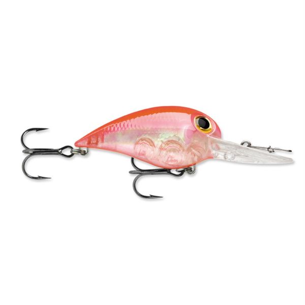 Wiggle Wart MadFlash Hard Bait Lure – 2″ Length, #6 Hook, 3-8 oz, 7′-18′, Fluorescent Red Flash, Per 1