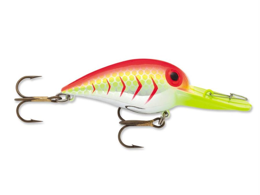 Original Wiggle Wart Lure – 2″ Length, 7′-14′ Depth, Number 4 Hook, Blazin’ Red UV, Per 1