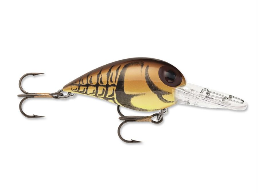 Original Wiggle Wart Lure – 2″ Length, 7′-14′ Depth, Number 4 Hook, Orange Brown Craw, Per 1