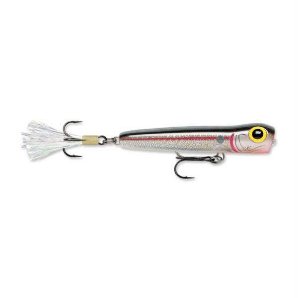 Rattlin’ Chug Bug Hard Bait Lure – 2 1-2″ Length, Topwater Depth, #6 Hook, Silver Shad, Package of 1
