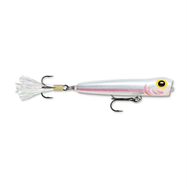 Rattlin’ Chug Bug Hard Bait Lure – 2 1-2″ Length, Topwater Depth, #6 Hook, Bleeding Pearl, Package of 1