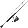 Drive Spinning Combo – 10, 5.3:1 Gear Ratio, 6′ 2pc Rod, 4-8 lb Line Rate, Fast Action, Ambidextrous