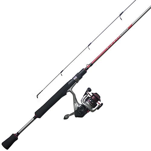 Drive Spinning Combo – 10, 5.3:1 Gear Ratio, 6′ 2pc Rod, 4-8 lb Line Rate, Fast Action, Ambidextrous