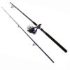 Fin-Chaser Spinning Combo – 60 Reel Size, 9′ Length, 2 Piece, 1-8-2 1-2 oz Lure Rating, Ambidextroous
