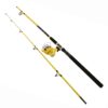 Fin-Chaser Spinning Combo – 60 Reel Size, 1BB Bearings, 9′ Length 2pc, 3-4-2 1-2 oz Lure Rate, Ambidextrous