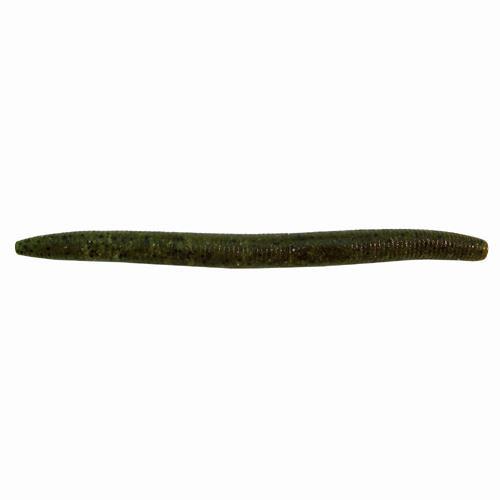 Zero Soft Bair Worm Lure – 5″ Body Length Variable Depth, Green Pumpkin, Per 6