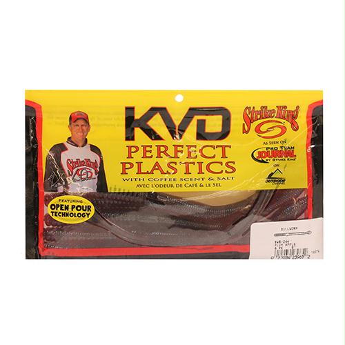 Bull Worm Soft Plastic Lure – 8″ Body Length, Plum Apple, Per 6