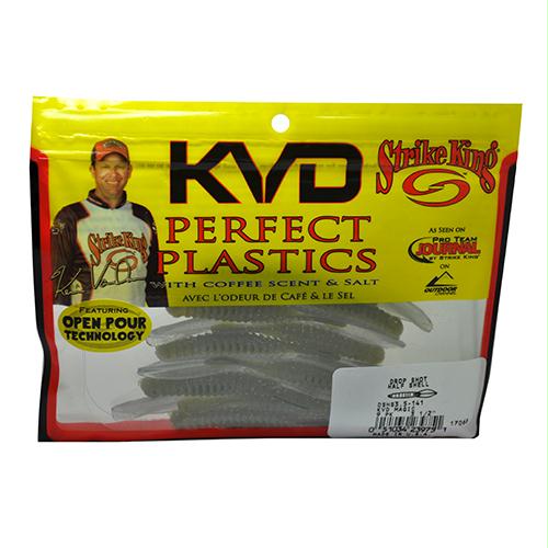 KVD Drop Shot Half Shell Soft Lure – 3 1-2″ Body Length, KVD Magic, Package of 5