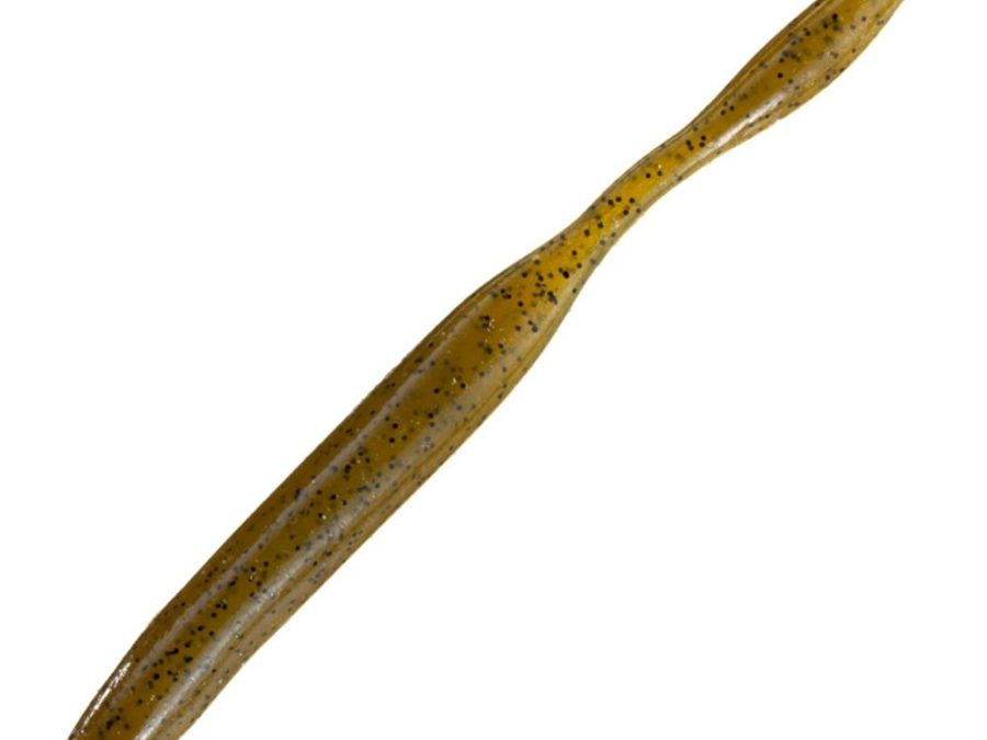 KVD Perfect Plastics Dream Shot Soft Bait – 4″ Lenght, Green Pumpkin, Package of 9