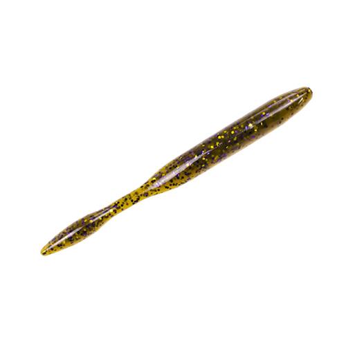 KVD Magnum Dream Shot Soft Lure –  5″ Body Length, Green Pumpkin Purple and Gold, Per 8