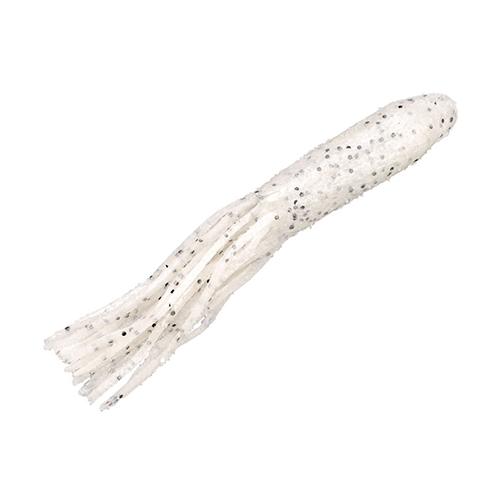 Denny Brauer’s Flip-N-Tube Soft Lure – 4 1-2″ Body Length, Pearl Pepper, Per 8
