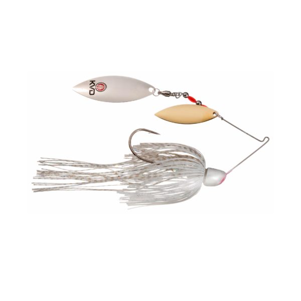 KVD Finesse Spinnerbait Lure – 5-0 Hook, 1-2 oz, Super White, Per 1