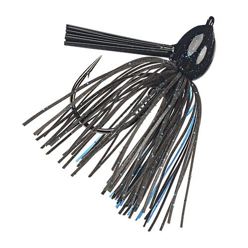 Hack Attack Fluoro Flipping Jig – 5-0 Hook, 1-2 oz, Black-Blue, Per 1
