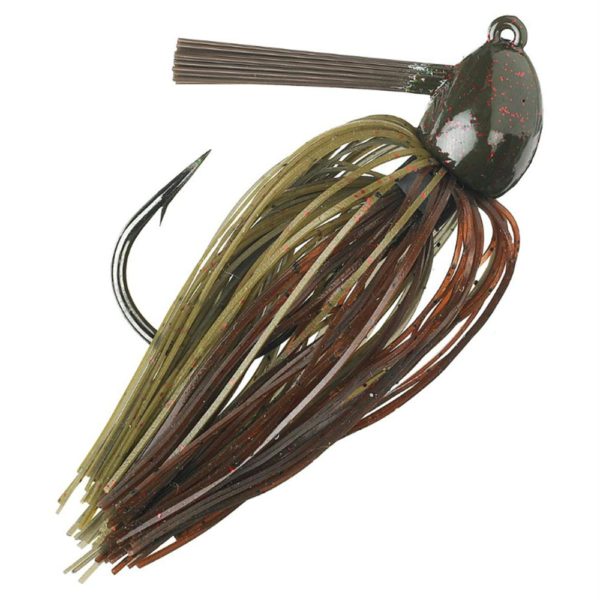 Hack Attack  Heavy Cover Jig – 5-0 Hook Sise, 1-2 oz, Green Pumpkin Craw, Package of 1