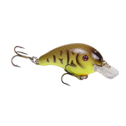 Series 1 Crankbait Hard Lure – 2″ Body Length, 1-4 oz, 2′ – 5′ Depth, Chartreuse Belly Craw, Per 1