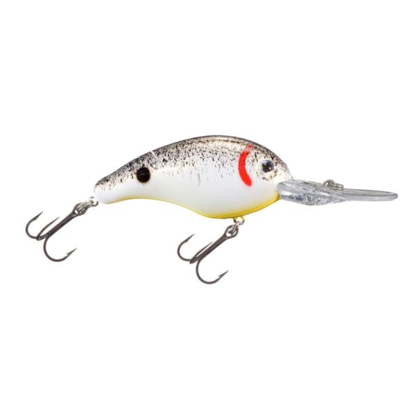 Pro-Model 3XD Series Crankbaits – Freshwater, 2″ Length, 7-16 oz, #6 Hook Size, Pearl-Blk Splatter-Chart Belly