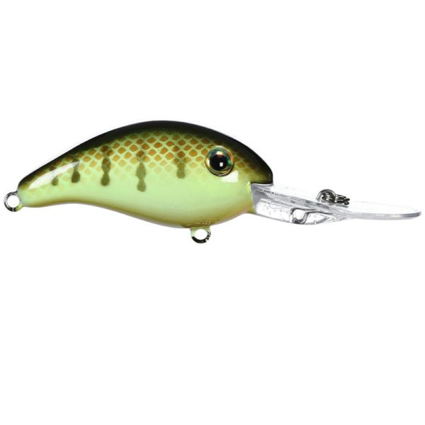 Pro-Model 3XD Series Crankbaits – Freshwater, 2″ Length, 7-16 oz, #6 Hook Size, Chartreuse Perch, Package of 1
