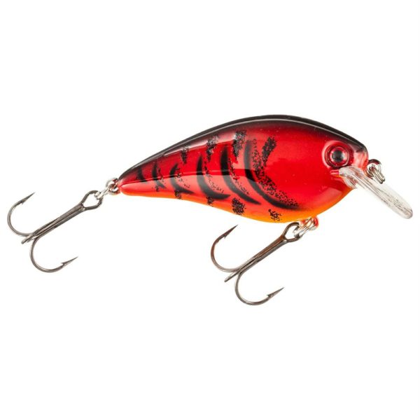 KVD Square Bill Silent Crankbaits – 2 3-4″ Length, 5-8 oz, #2 Hook, Delta Red, Package of 1