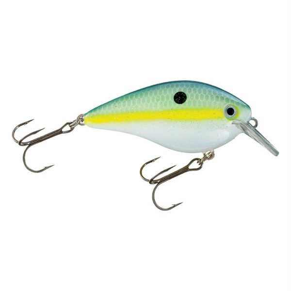 KVD Square Bill Silent Crankbaits – 2 3-4″ Length, 5-8 oz, #2 Hook, Chartreuse Sexy Shad, Package of 1