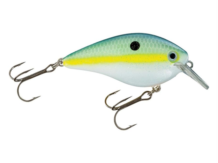 KVD Square Bill Silent Crankbaits – 2 3-4″ Length, 5-8 oz, #2 Hook, Chartreuse Sexy Shad, Package of 1
