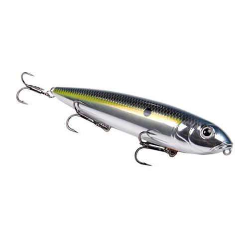 KVD Sexy Dawg Topwater Hard Bait Lure – 4 1-2″ Body Length, 3-4 oz, Chrome Sexy Shad, Per 1