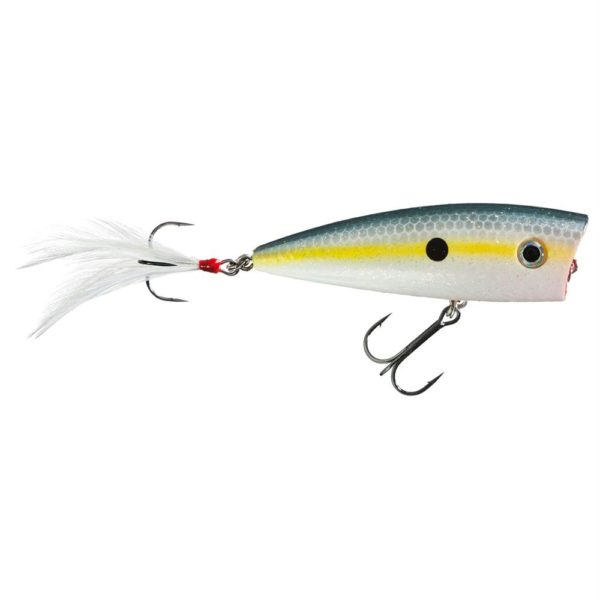 KVD Splash Topwater Lure – 2 7-8″  Length,  1-2 oz, #4 Hook, Chrome Sexy Shad, Package of 1
