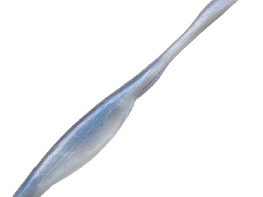 KVD Perfect Plastics Caffeine Shad – 7″ Length, Pearl Blue Glimmer Back, Package of 5