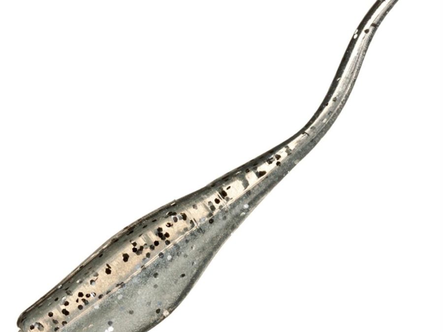 Mr. Crappie Lightning Shad Soft Bait Lure – Freshwater, 2″ Length, Salt-N-Pepper, Package of 15