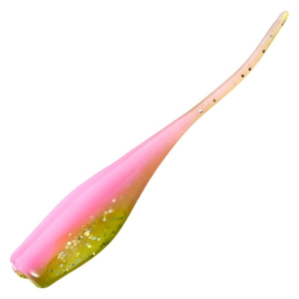 Mr. Crappie Lightning Shad Soft Bait Lure – Freshwater, 2″ Length, Electric Chicken, Package of 15