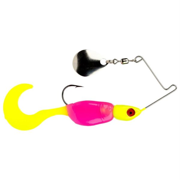 Mr. Crappie Spin Baby Lure – 1-8 oz, #4 Hook, Hot Chicken.com, Package of 1