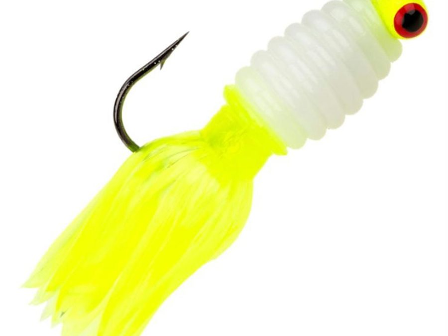 Mr. Crappie Sausage Head Jig –  1-16 oz. #4 Hook, Refrigerator White, Package of 3