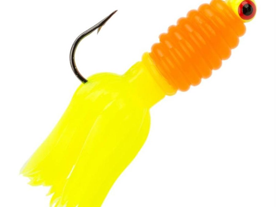 Mr. Crappie Sausage Head Jig –  1-16 oz. #4 Hook, Osage Orange, Package of 3